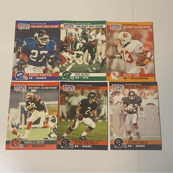 1989 - 1990  Pro Set Football Cards Lot of 82 Cards Vintage - Picture 5 of 8